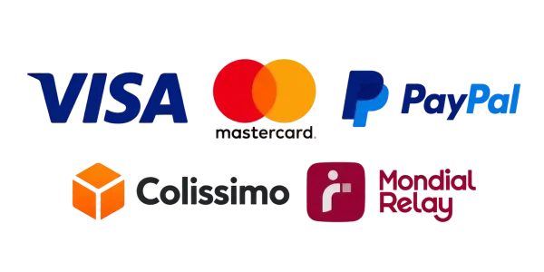 Bandeau de logos de paiement et livraison